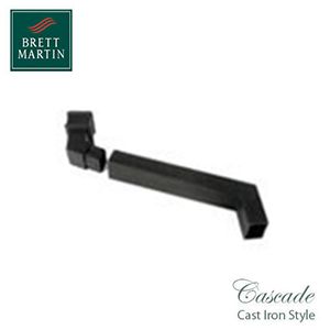 Cascade Cast Iron Style 100 x 75mm Adjustable Side Offset (Black)