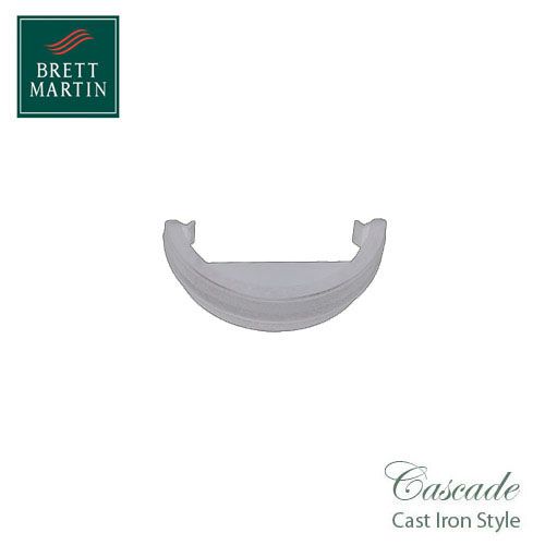 Cascade Cast Iron Style 112mm Roundstyle External Stopend - White