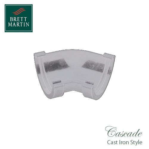 Cascade Cast Iron Style 112mm Style Roundstyle 135dg Angle - White