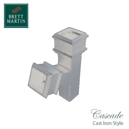 Cascade Cast Iron Style 65mm Plastic 112.5dg Branch - White