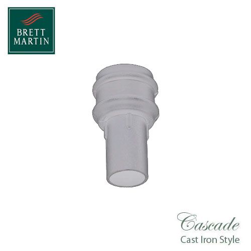 Cascade Cast Iron Style 68mm Plastic Plain Coupler - White
