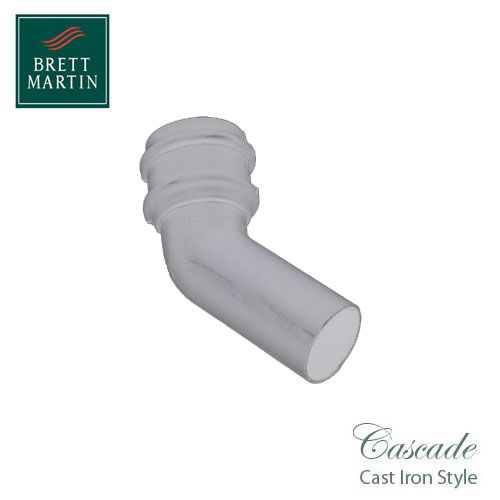 Cascade Cast Iron Style 68mm Plastic 135dg Bend - White
