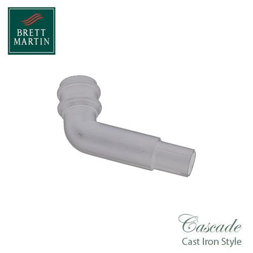 Cascade Cast Iron Style 68mm Plastic 112.5dg Spigot Offset Bend White