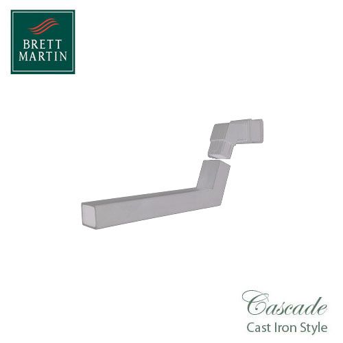 Cascade Cast Iron Style 100 x 75mm Adjustable Front Offset (White)