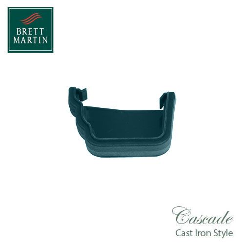 Cascade Cast Iron Style 106mm Prostyle External Stopend L/H - Green