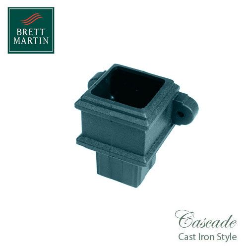 Cascade Cast Iron Style 65mm Plastic Pipe Coupler With Lugs - Green