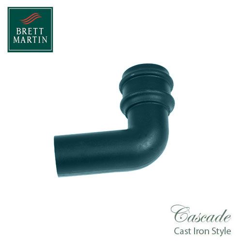 Cascade Cast Iron Style 68mm Plastic 92.5dg Bend - Green
