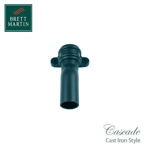 Cascade Cast Iron Style 68mm Plastic Plinth Offset With Lugs - Green