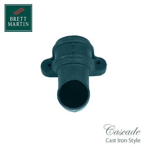 Cascade Cast Iron Style 68mm Plastic Handed Shoe With Lugs L/H - Green