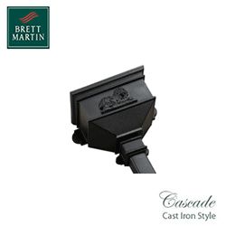 Cascade Cast Iron Style 65mm & 68mm Small Hopper With Lion (Green)