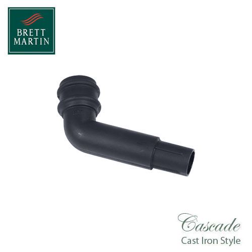 Cascade Cast Iron Style 68mm Plastic 112.5dg Spigot Offset Bend Grey