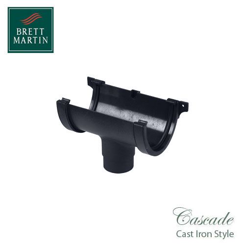 Cascade Cast Iron Style 115mm Plastic Deepstyle Running Outlet - Grey