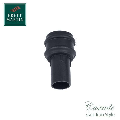 Cascade Cast Iron Style 68mm Plastic Plain Coupler - Grey