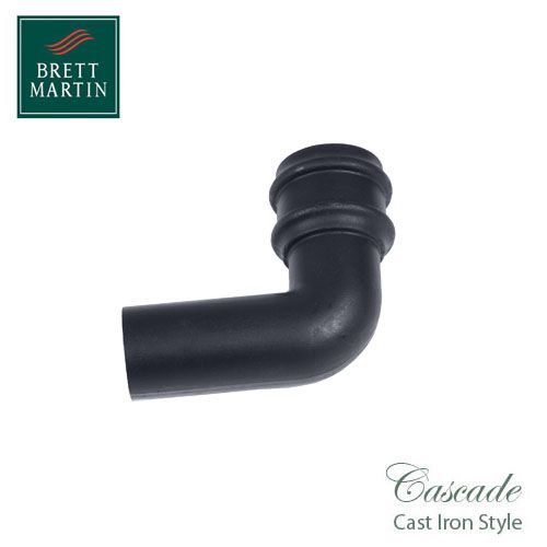 Cascade Cast Iron Style 68mm Plastic 92.5dg Bend - Grey