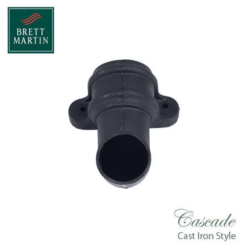 Cascade Cast Iron Style 68mm Plastic Handed Shoe With Lugs R/H - Grey