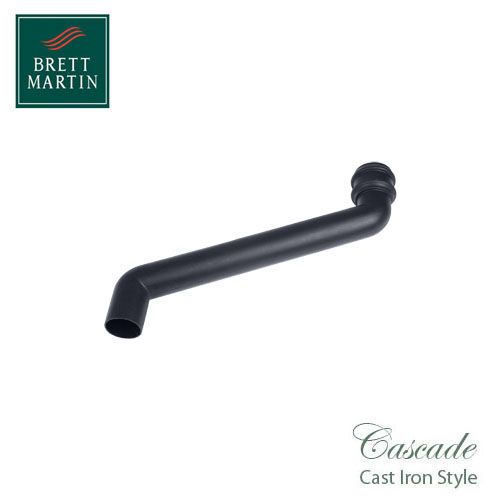 Cascade Cast Iron Style 68mm Adjustable Offset Bend - Grey
