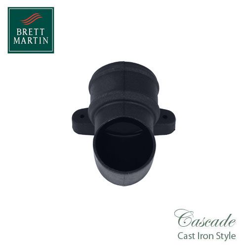 Cascade Cast Iron Style 105mm Plastic Round Shoe With Lugs (Grey)