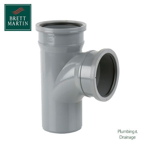 Cascade Cast Iron Style 110mm 92.5dg Double Socket Plain Branch Grey