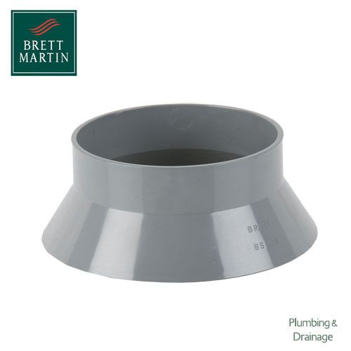 Cascade Cast Iron Style 110mm Plastic Weathering Collar (Grey)