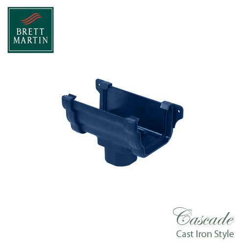 Cascade Cast Iron Style 106mm Plastic Prostyle Running Outlet - Blue
