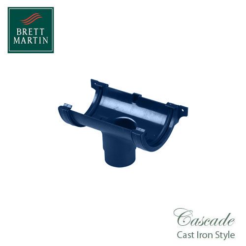 Cascade Cast Iron Style 112mm Roundstyle Running Outlet - Blue