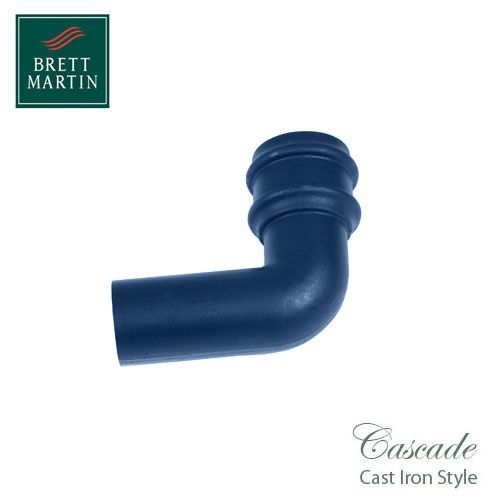 Cascade Cast Iron Style 68mm Plastic 92.5dg Bend - Blue