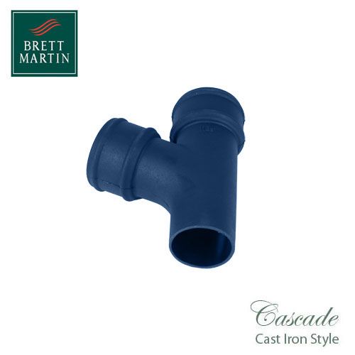 Cascade Cast Iron Style 105mm Plastic Round 112.5dg Branch (Blue)