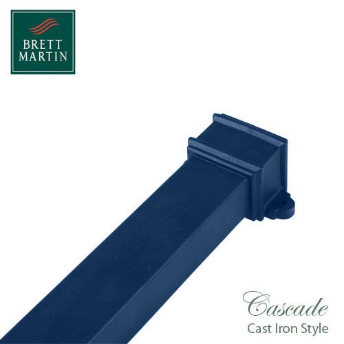 Cascade Cast Iron Style 100 x 75mm x 1.8m Socketed Pipe & Lugs (Blue)