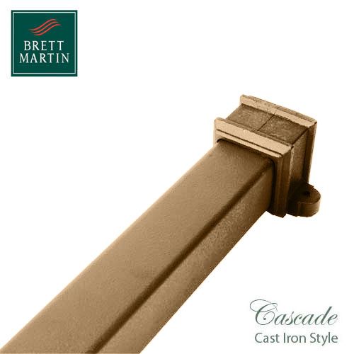 Cascade Cast Iron Style 65mm x 1.8m Socketed Pipe With Lugs - Sand