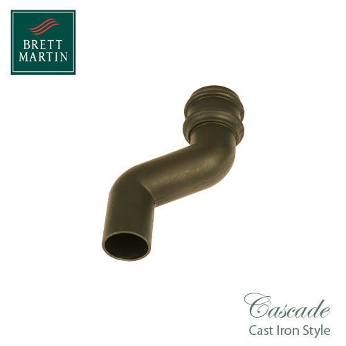 Cascade Cast Iron Style 115mm Round Downpipe Offset Bend - Sand
