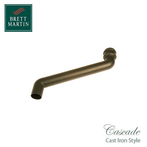 Cascade Cast Iron Style 105mm Plastic Round 455mm Offset Bend (Sand)