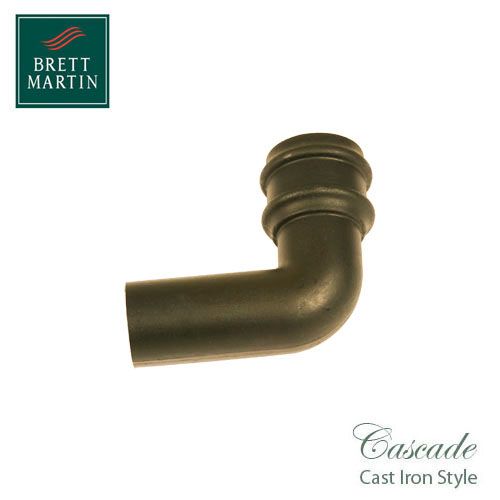 Cascade Cast Iron Style 105mm Plastic Round 92.5dg Bend (Sand)