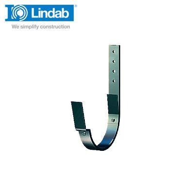Lindab Half Round Fascia Bracket 190mm Painted Black
