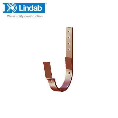 Lindab Half Round Fascia Bracket 190mm Painted Dark Red