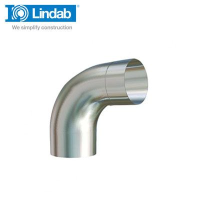 Lindab Guttering Round 85dg Pipe Bend 75mm Painted Anthracite Metallic