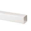 Brett Martin Plastic Guttering Square Downpipe 4m Length 65mm - White