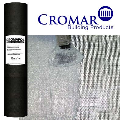 Cromar Reinforcement Glass Fibre Scrim - 50m x 1m Roll