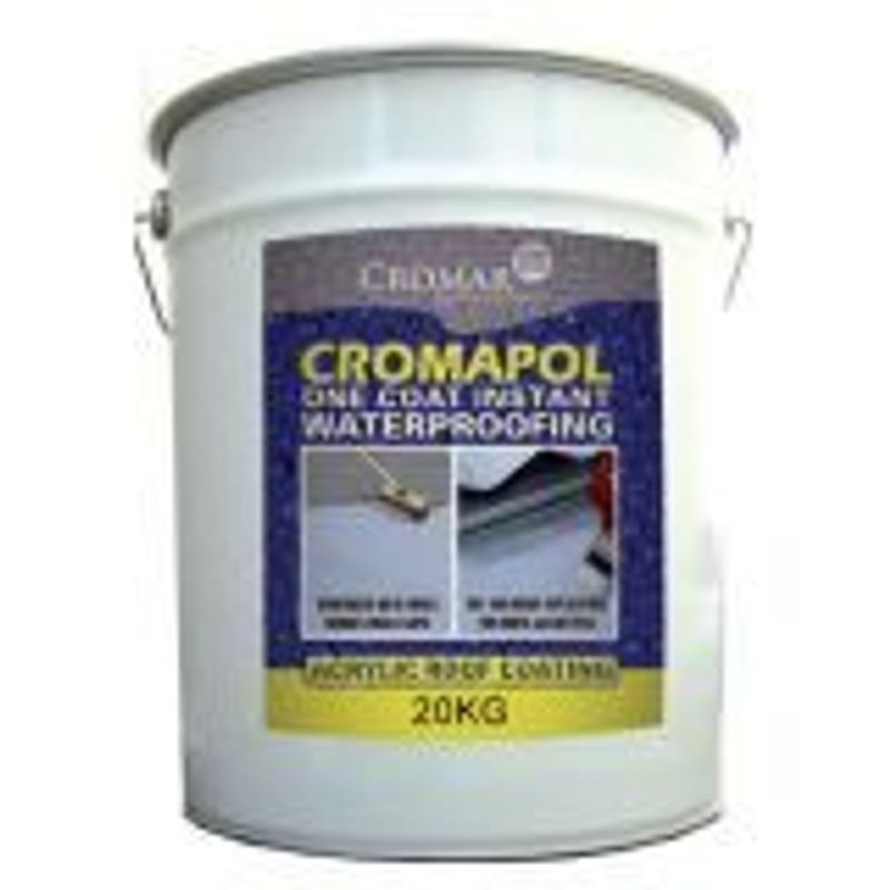 Cromapol Fibre Free Acrylic Roof Coating 20kg Clear Drainage Superstore®