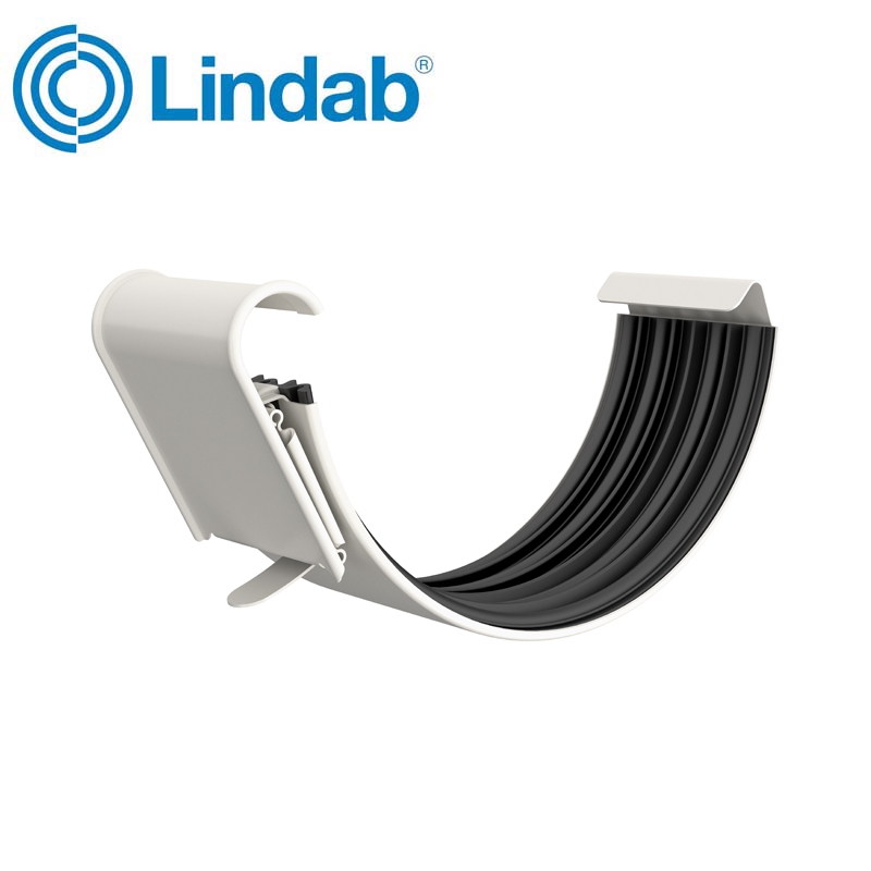 Lindab Half Round Gutter Joint 150mm Painted Antique White