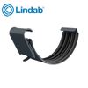 Lindab 125mm Half Round Gutter Joint - Dark Grey