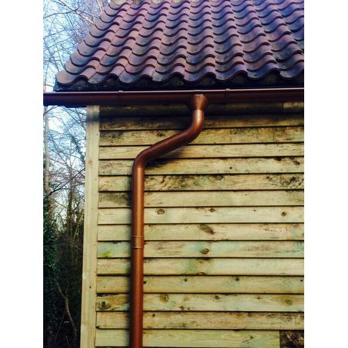 Lindab Steel Half Round Guttering 190mm X 3m Painted Copper Metallic lindab-steel-half-round-guttering-190mm-x-3m-painted-copper-metallic