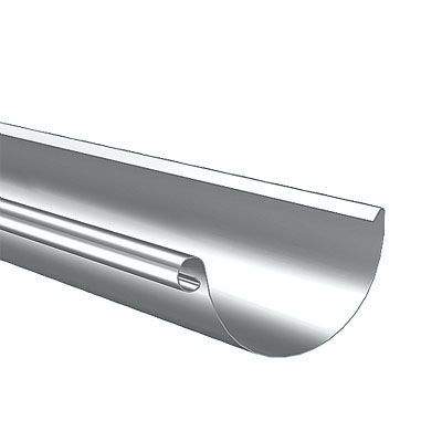 Lindab Anthracite Metallic 125Mm Half Round Guttering - Galvanised Steel