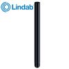 Lindab 75mm Round Steel Downpipe - Black