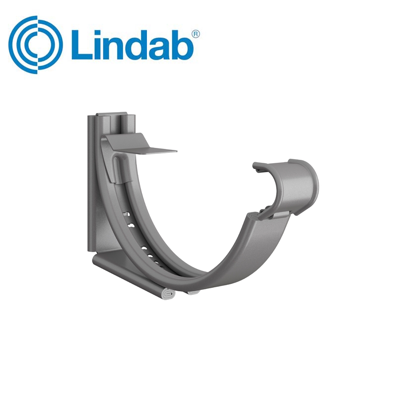Lindab Round Adjustable Snap-On Bracket 150mm Painted Anthracite
