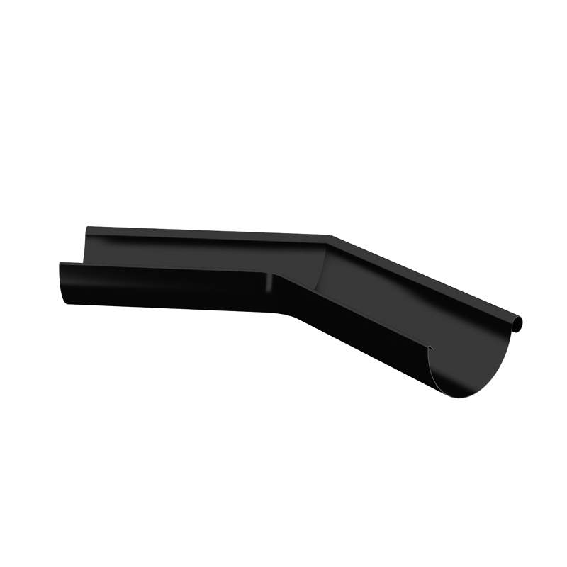Lindab Black 150Mm Half Round 135Dg External Gutter Corner - Galvanised Steel