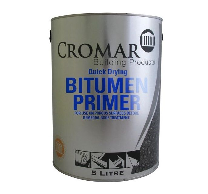 Cromar Quick Drying Bitumen Roofing Primer - 25kg