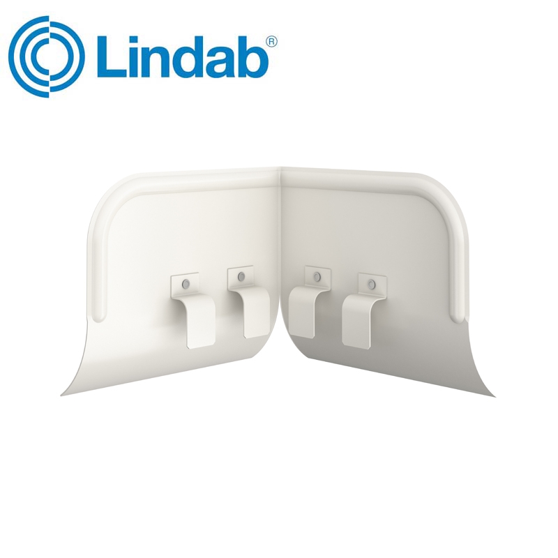 Lindab Half Round Overflow Protector 100mm - 190mm Painted White