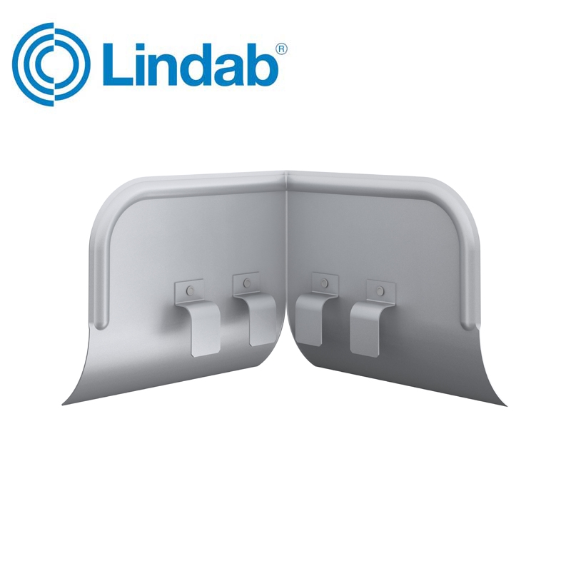 Lindab Half Round Universal Overflow Protector Painted Silver Metallic