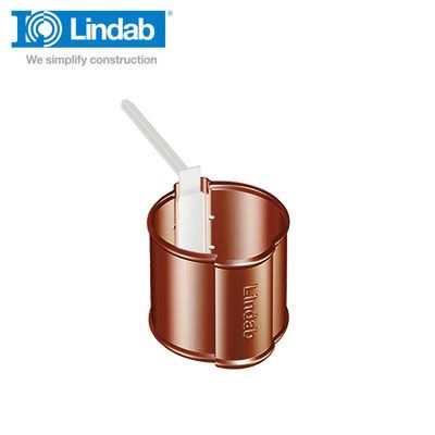 Lindab Round Downpipe Pipe Holder 87mm Painted Dark Red
