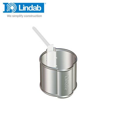 Lindab Round Downpipe Pipe Holder 100mm Painted Silver Metallic